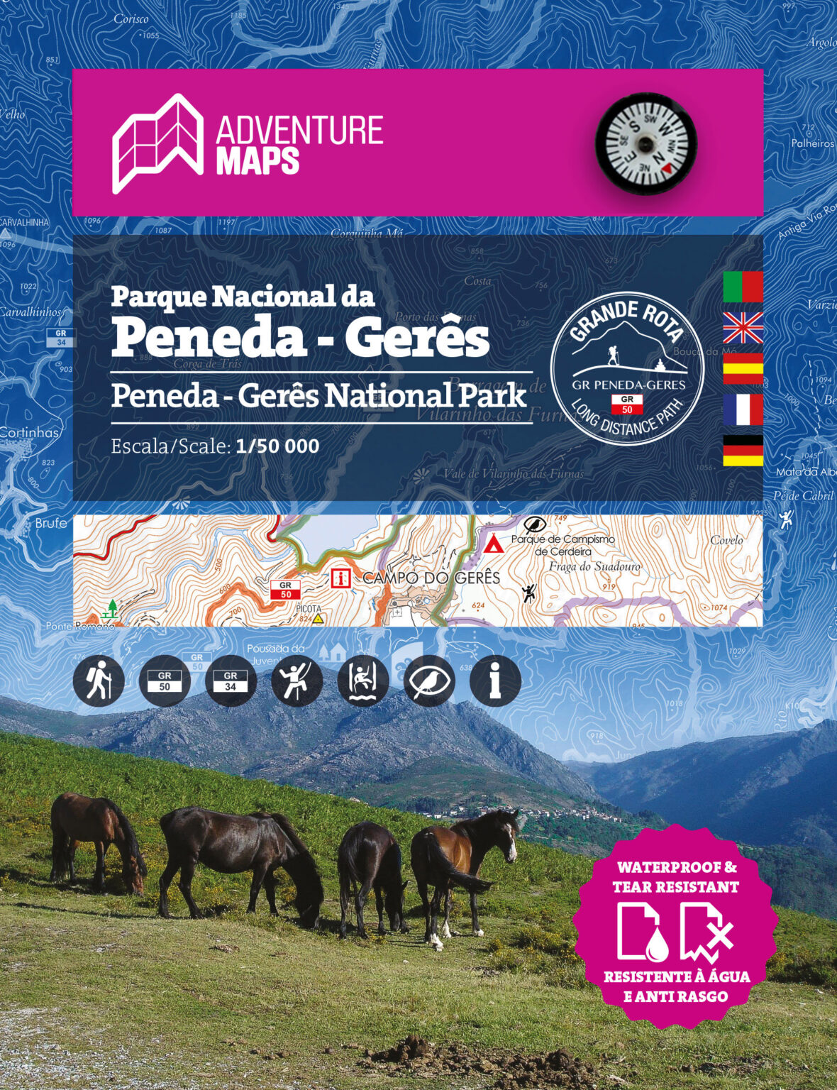 Mapa do Parque Nacional da Peneda Gerês DMF Escutista