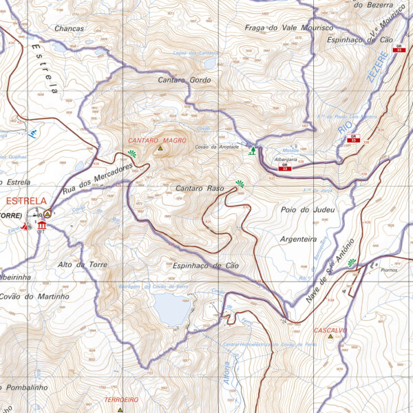 Mapa do Parque Nacional da Serra da Estrela-2994