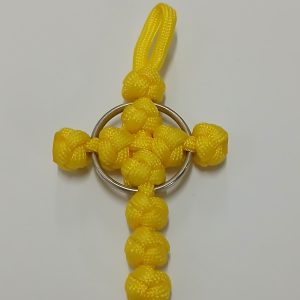 Cruz Nós Decorativos - Amarelo