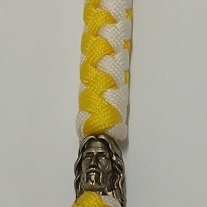 Porta-Chaves em Corda com conta de Metal - Jesus - Lobito